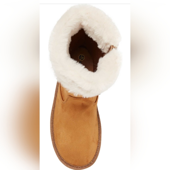 KHOMBU NWT WOMENS FAUX FUR TRIMMED WATERPROOF BOOTS - Picture 5 of 10